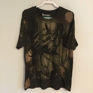 Marvel Wolverine Black Bleached T Shirt Size XL